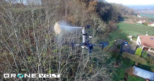 Drone Spray Hornet in action