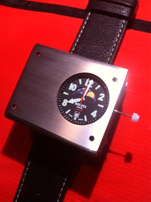 An earlier Cesium 133 prototype sported a carbon steel case which proved impractical