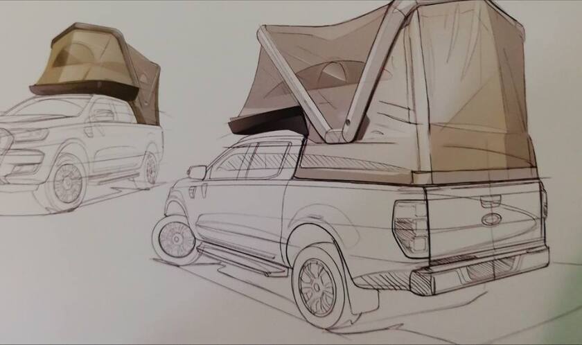 Gentletent's pickup roof-top tent is interesting because it works as a sort of an inflatable bed camper