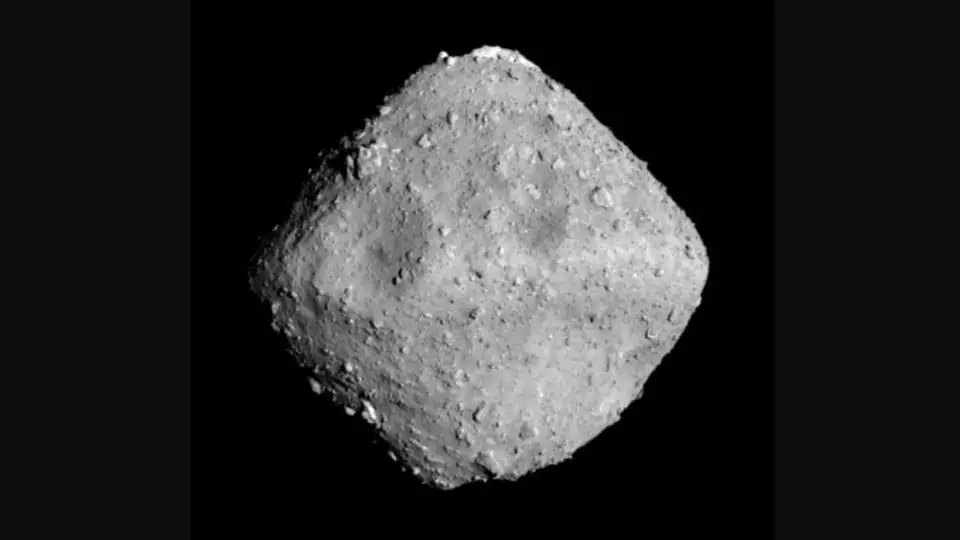 Image of asteroid Ryugu as captured by Hayabusa 2's Optical Navigation Camera