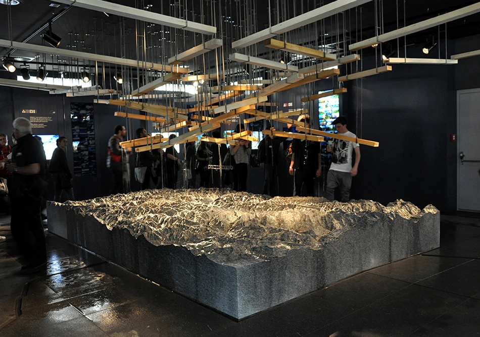 Representation of the Swiss Alps and water resources