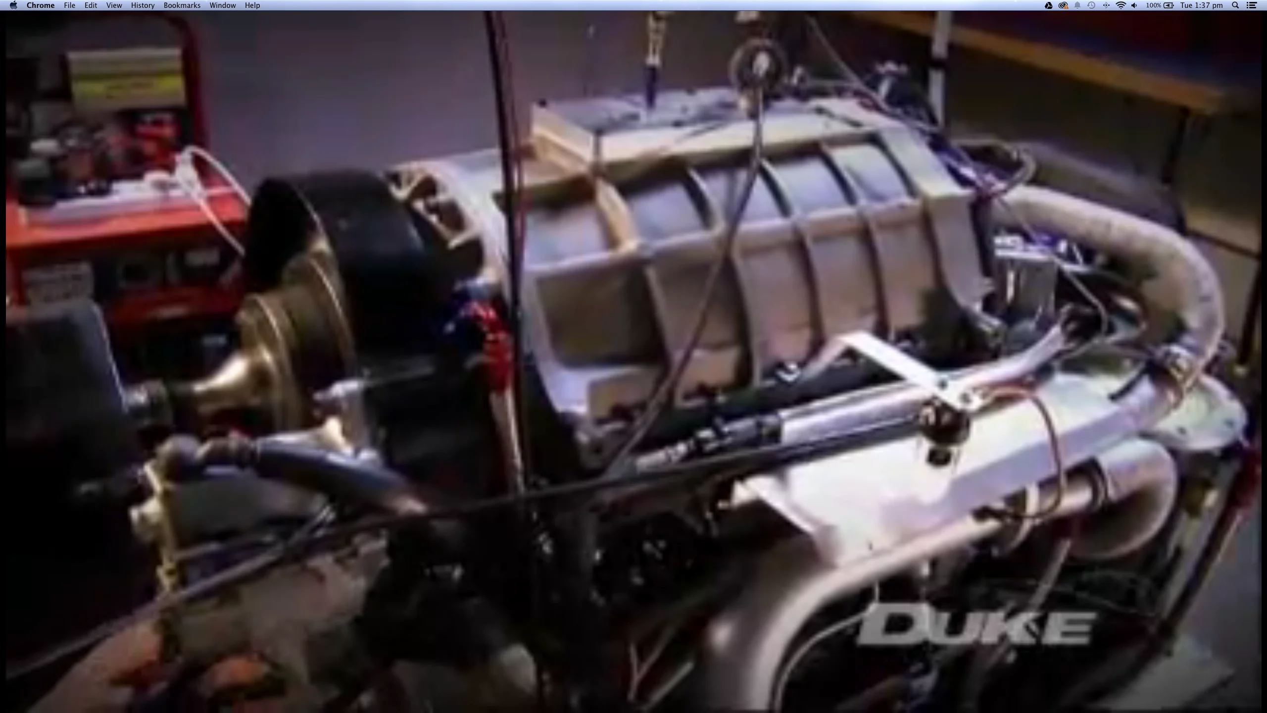 Duke Engine dyno testing