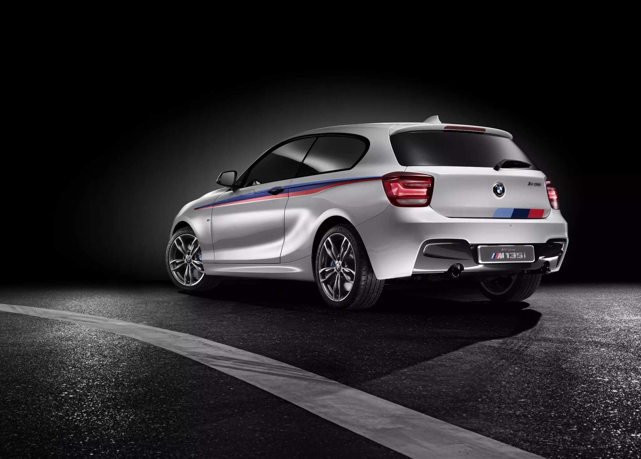 The M135i is the only rear-wheel drive in its class