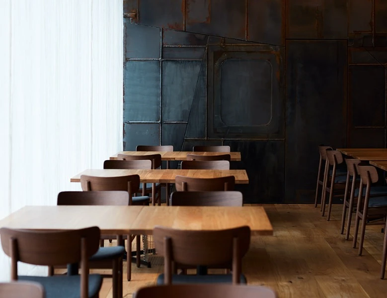 Simple furnishings in the WA eatery