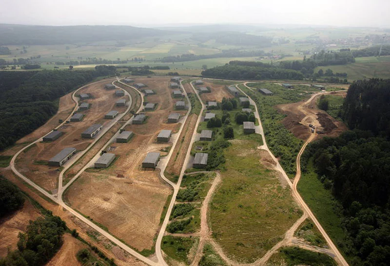 The Bilster Berg site before construction