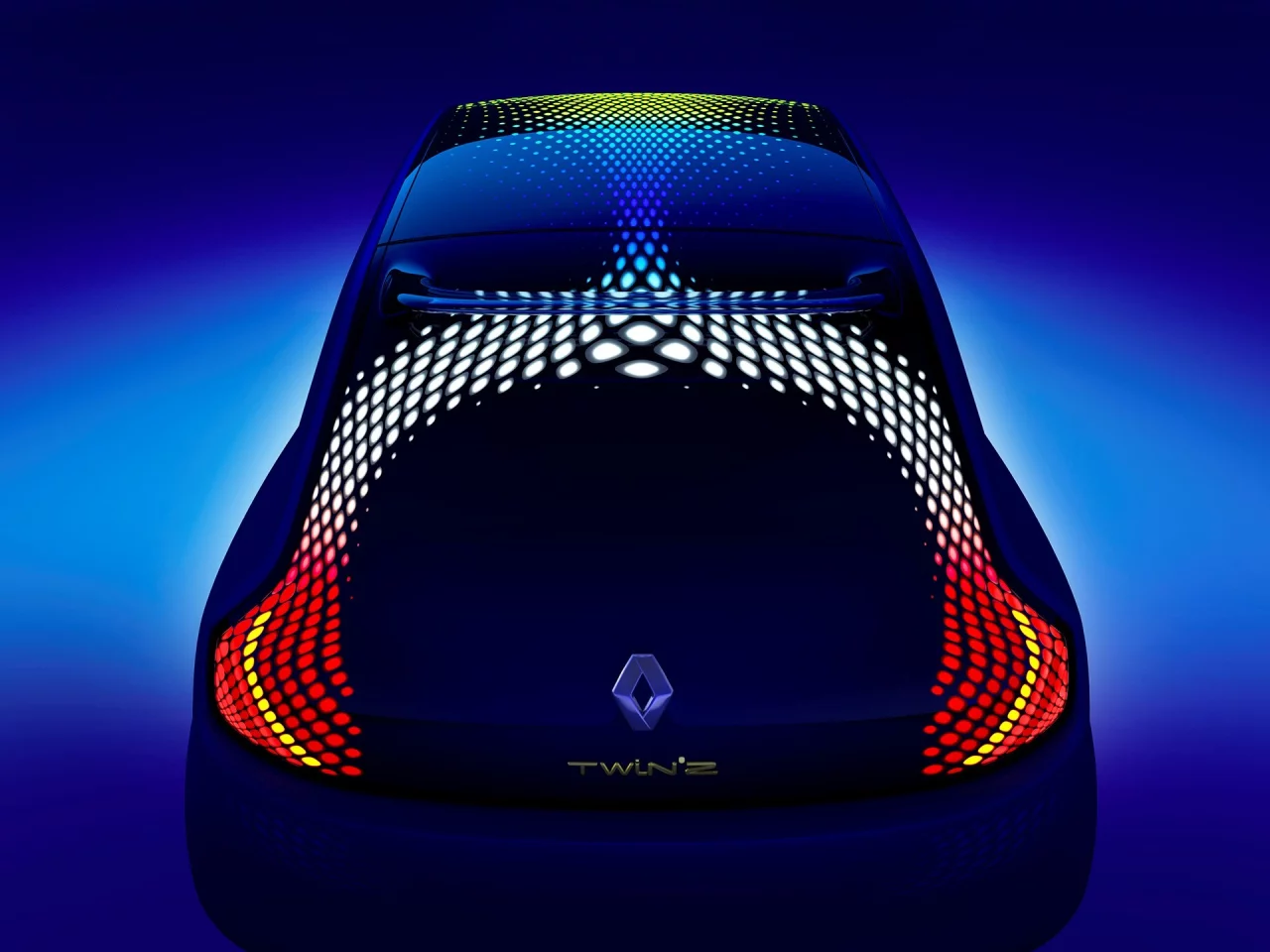 Progressive LED brake lights incorporated into the rear hatch provide situational feedback