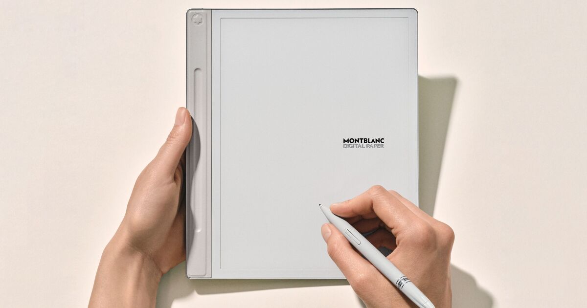 Montblanc unveils luxury digital paper e-note