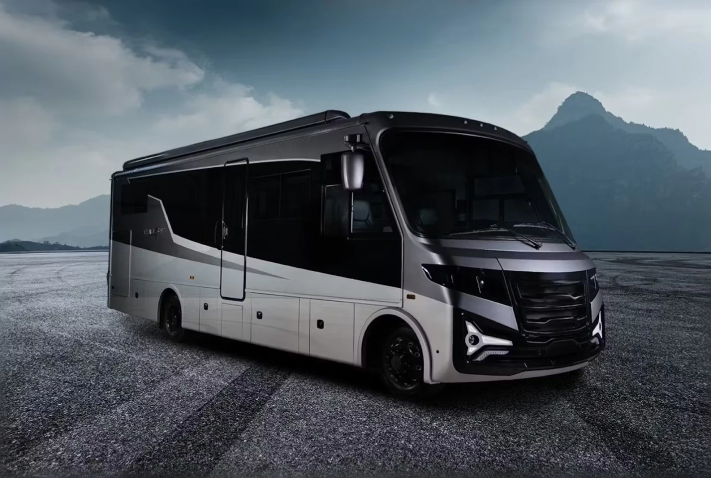 Setelah mengungkapkan prototipe awal pada tahun 2024, Thor Industries dan Mitra Sasis Listrik Harbinger memindahkan motor Home Kelas A yang lebih dekat dengan produksi yang lebih dekat dengan produksi