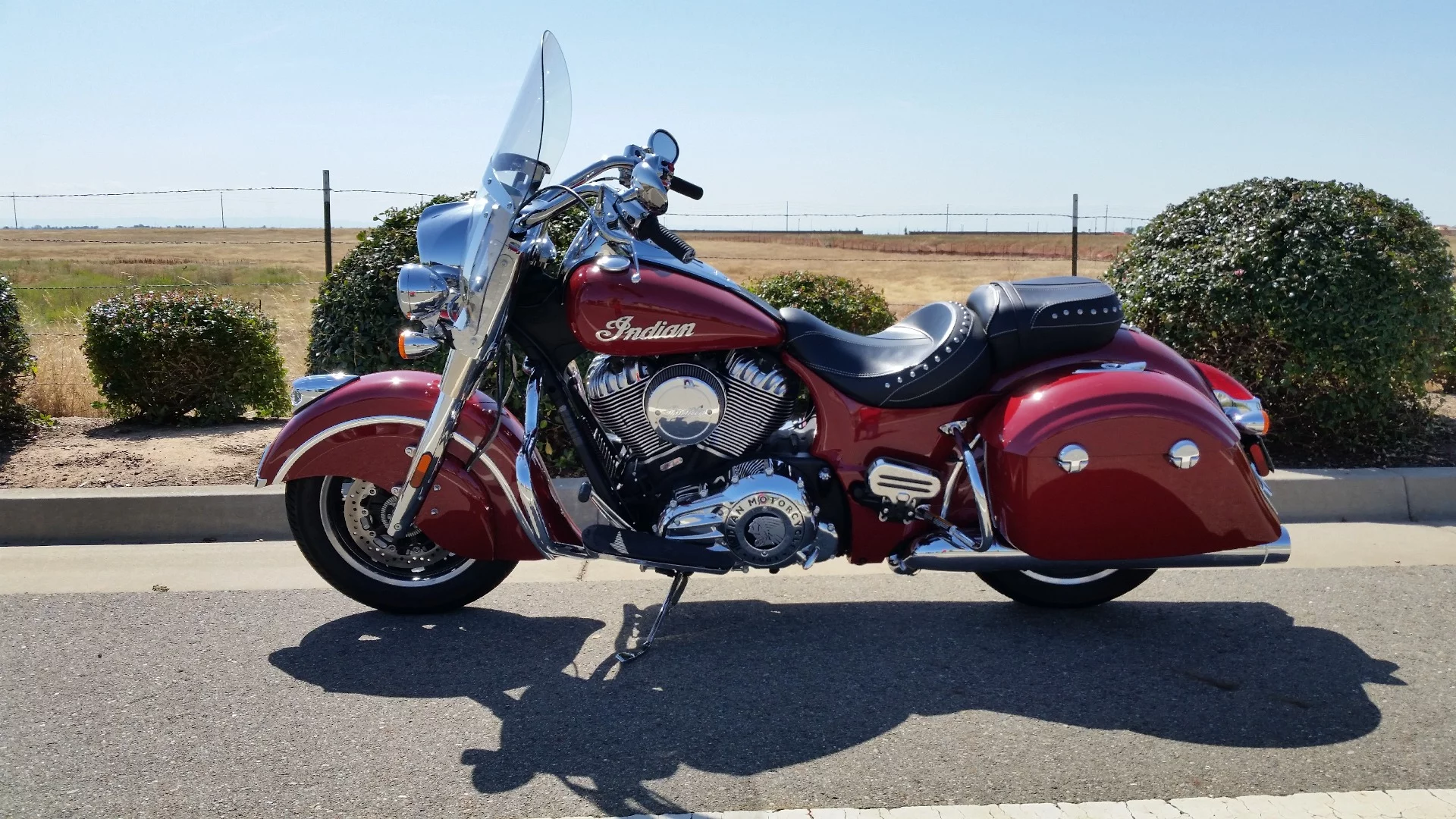 The Indian Springfield has a retro look but modern performance