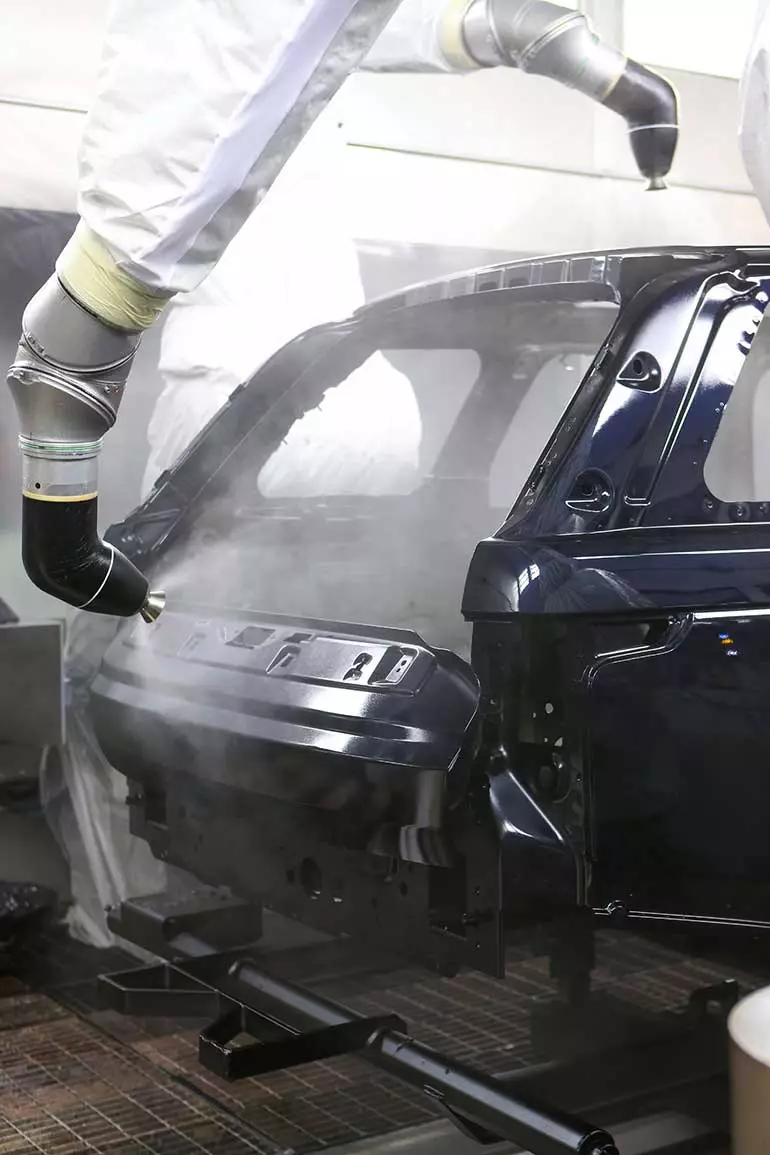 2013 Range Rover in the paint shop