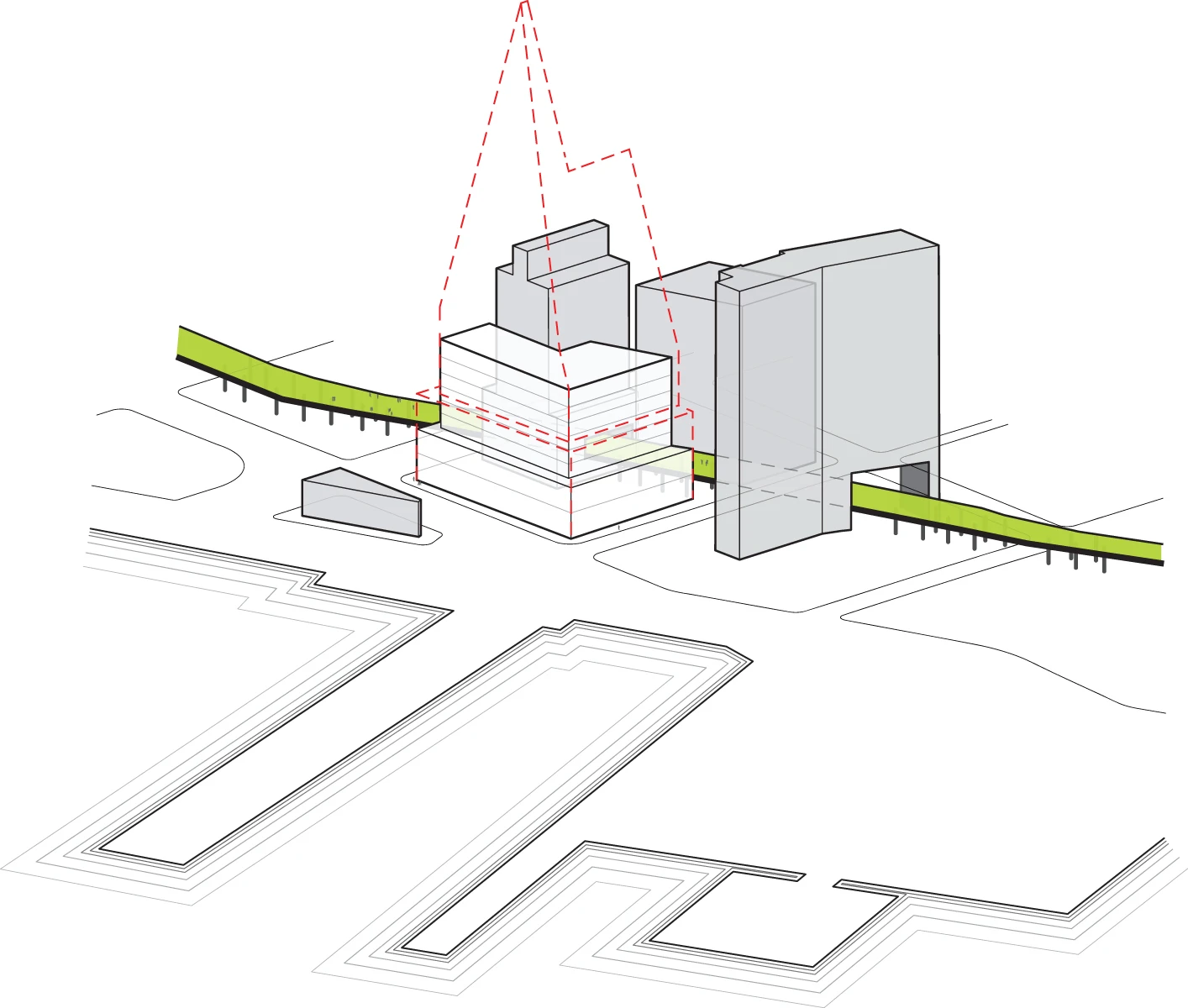Alternative forms explored (Image courtesy of Studio Gang Architects)