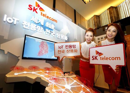 SK Telecom's Low Power Wide Area Network (LPWAN) based on LoRa technology covers 99% of the country