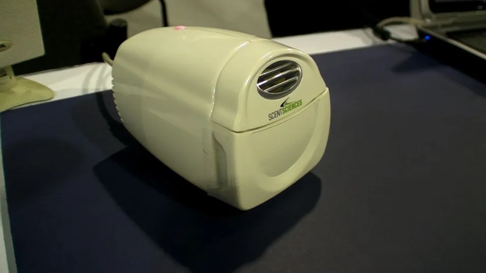 The ScentScape unit that plugs into a PC via USB to produce smells tailored for games and videos