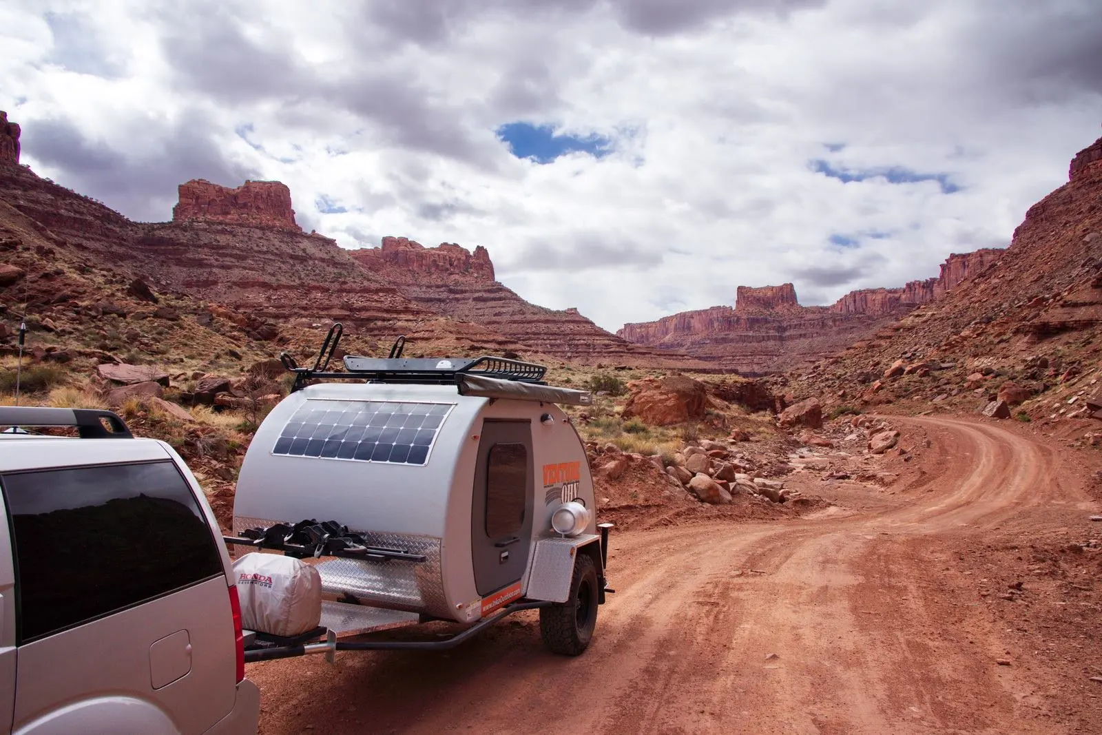 This Venture OHV is equipped with non-standard accessories like solar and a generator