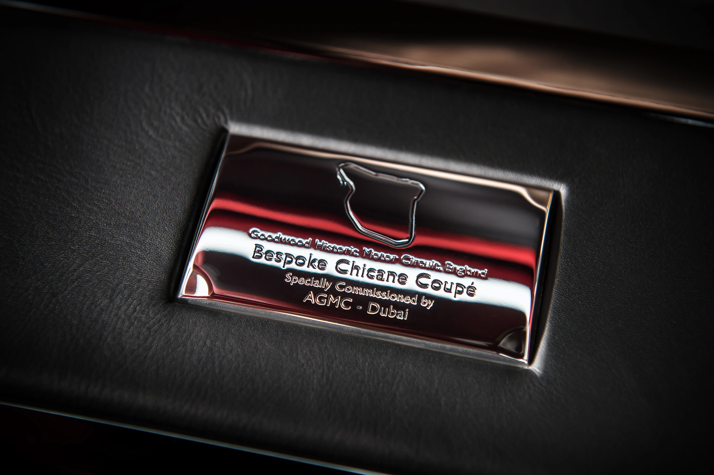 The Rolls-Royce Phantom Coupé Chicane features a plaque