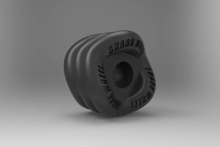 The Shark Wheel literally reinvents the skateboard wheel