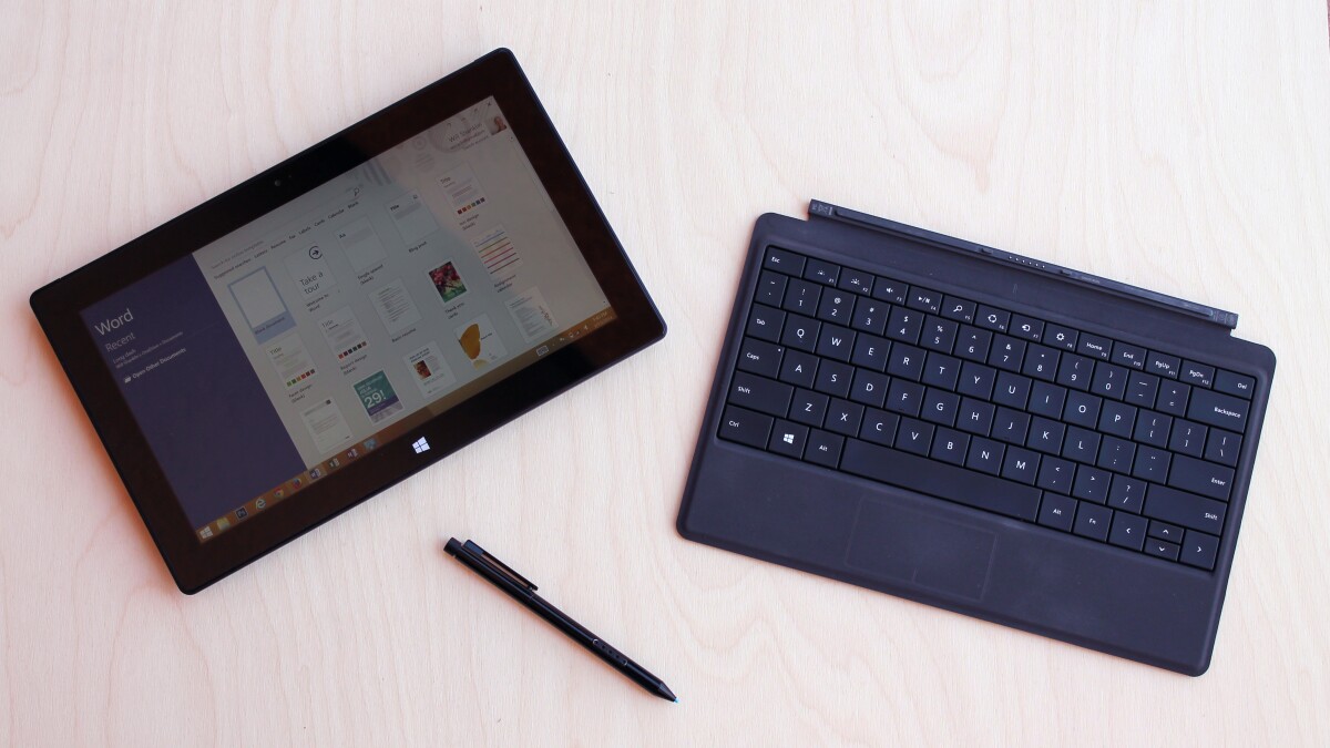 The Surface Pro 2, with Type Cover 2