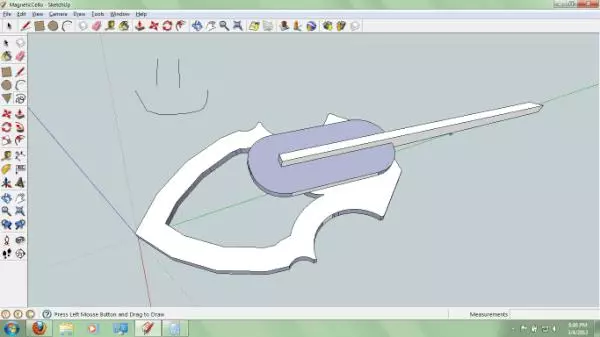 Using Google Sktchup to CAD the design