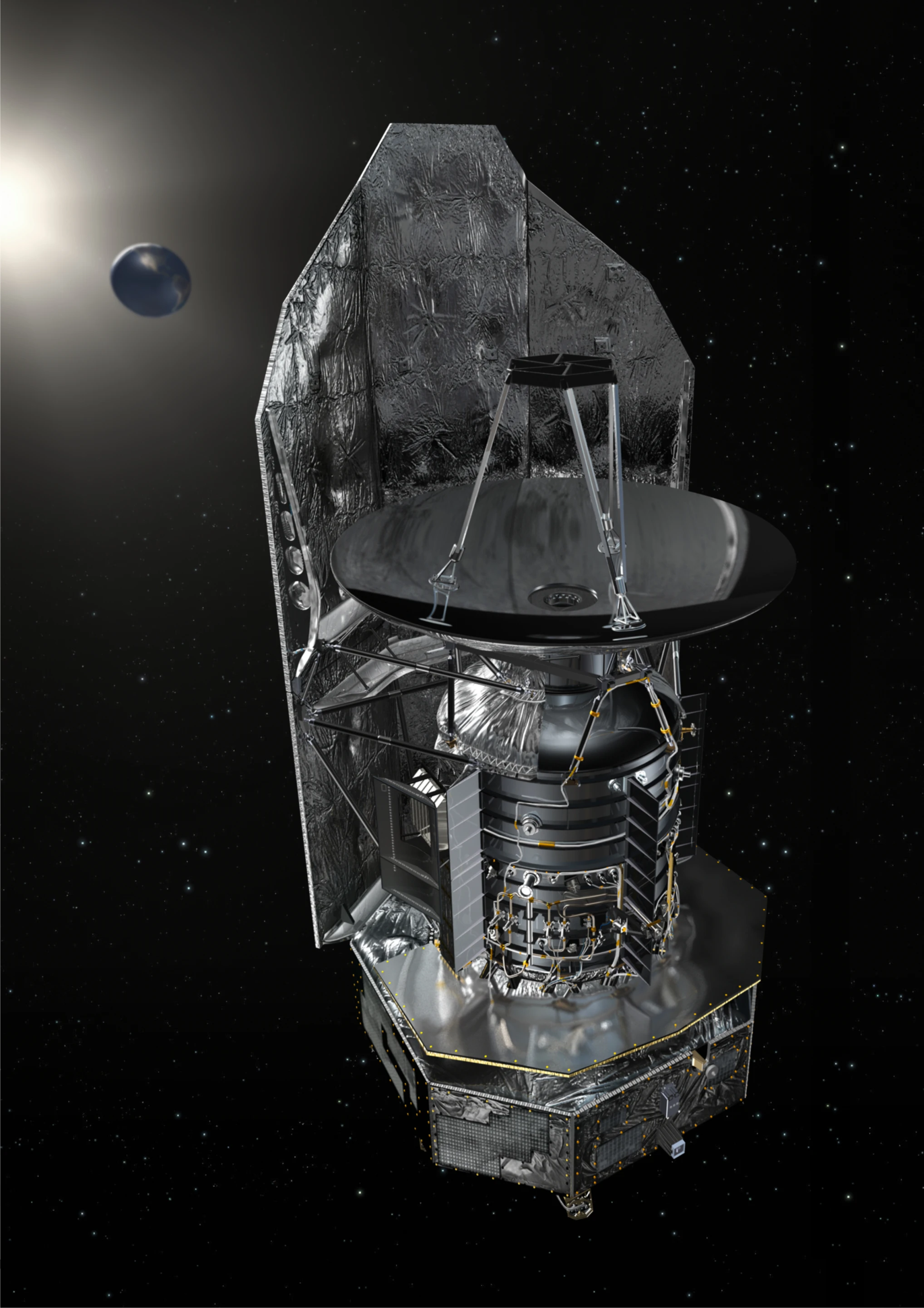 Artist's impression of Herschel (Image: ESA/AOES Medialab)