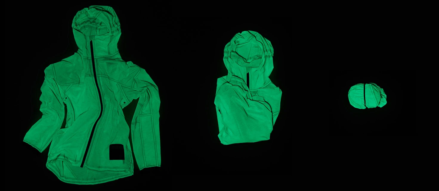 How to fold up the glow jacket