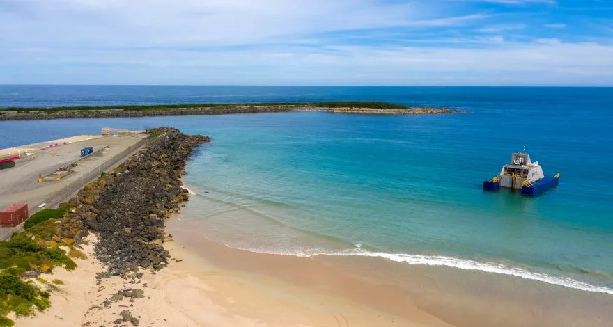 The UniWave200, installed off the coast of King Island