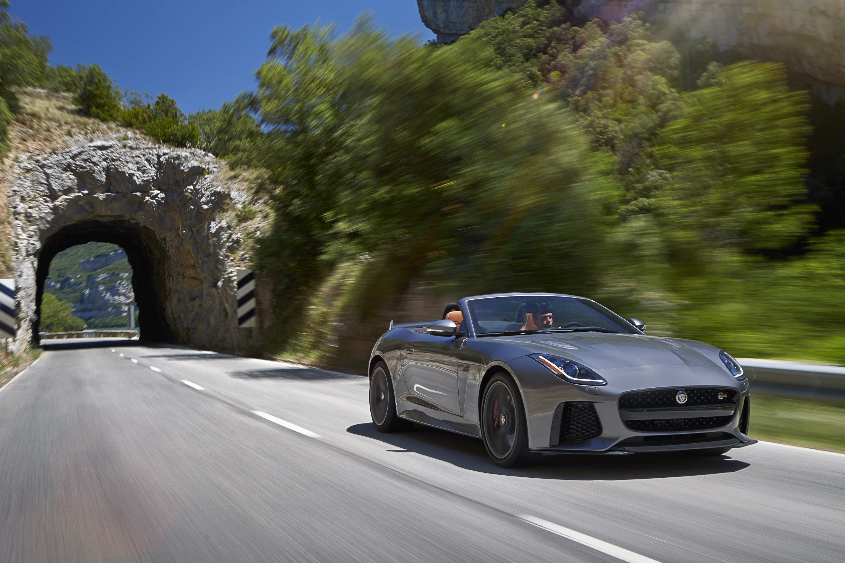 The Jaguar F-Type SVR can do 200 mph