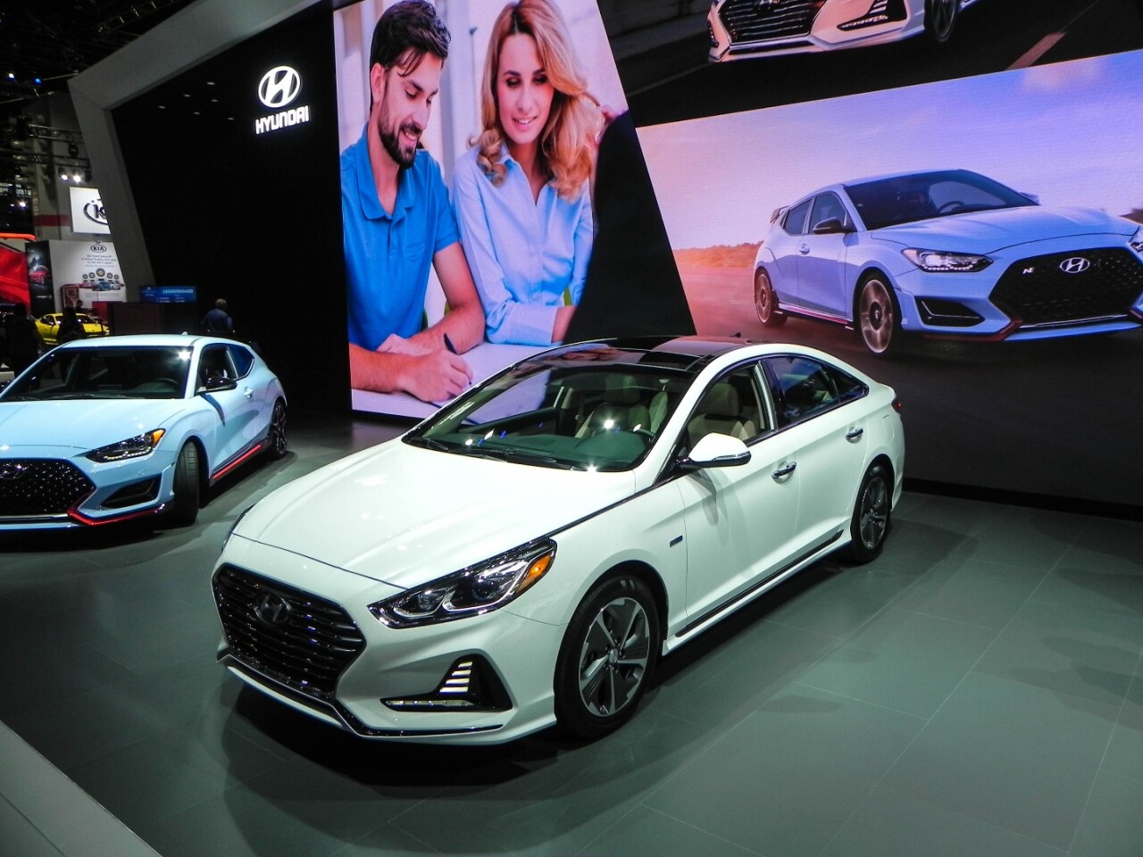 The new body lines on the Hyundai Sonata are accentuated by the aerodynamic improvements made for the Sonata Hybrid and Plug-in Hybrid models