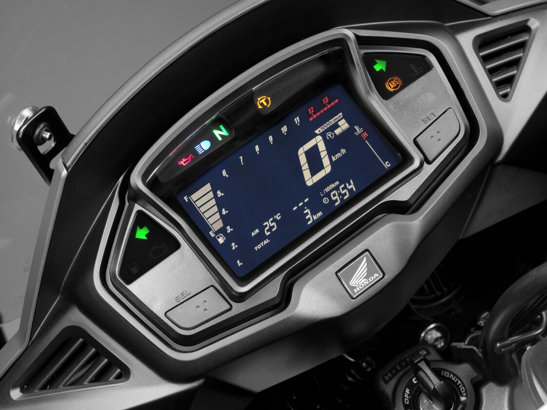 The 2015 VFR800X Crossrunner display