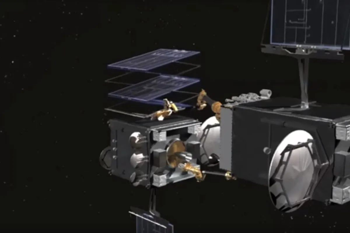 The DARPA RSV docked with a faulty satellite