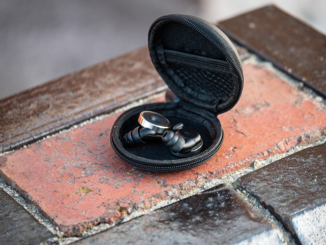 Knops come in a zip-up carry case the size of a makeup compact