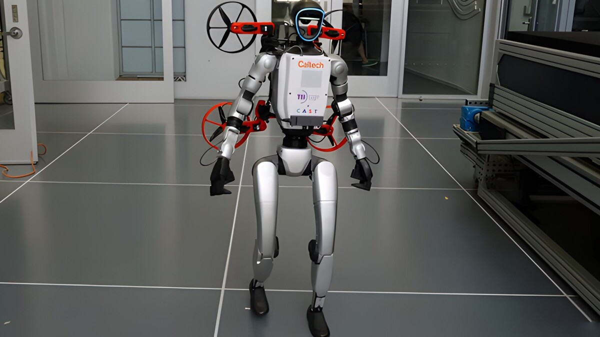 headline: Watch this morphing robot duo walk, drive, and fly