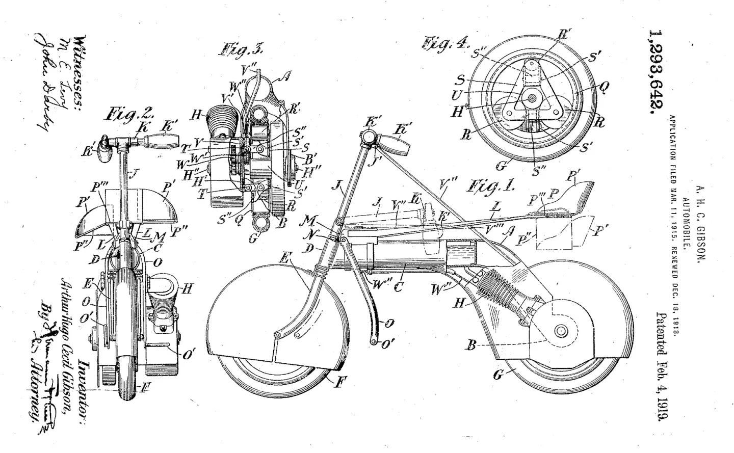 At the same time as the Autoped was being released, Gibson produced the Mon-Auto transportation device under his own name, with the miniature motorcycle the first incarnation of the modern day Monkey bike, and it's most recent coming in the form of the extraordinarily awesome Honda MSX.