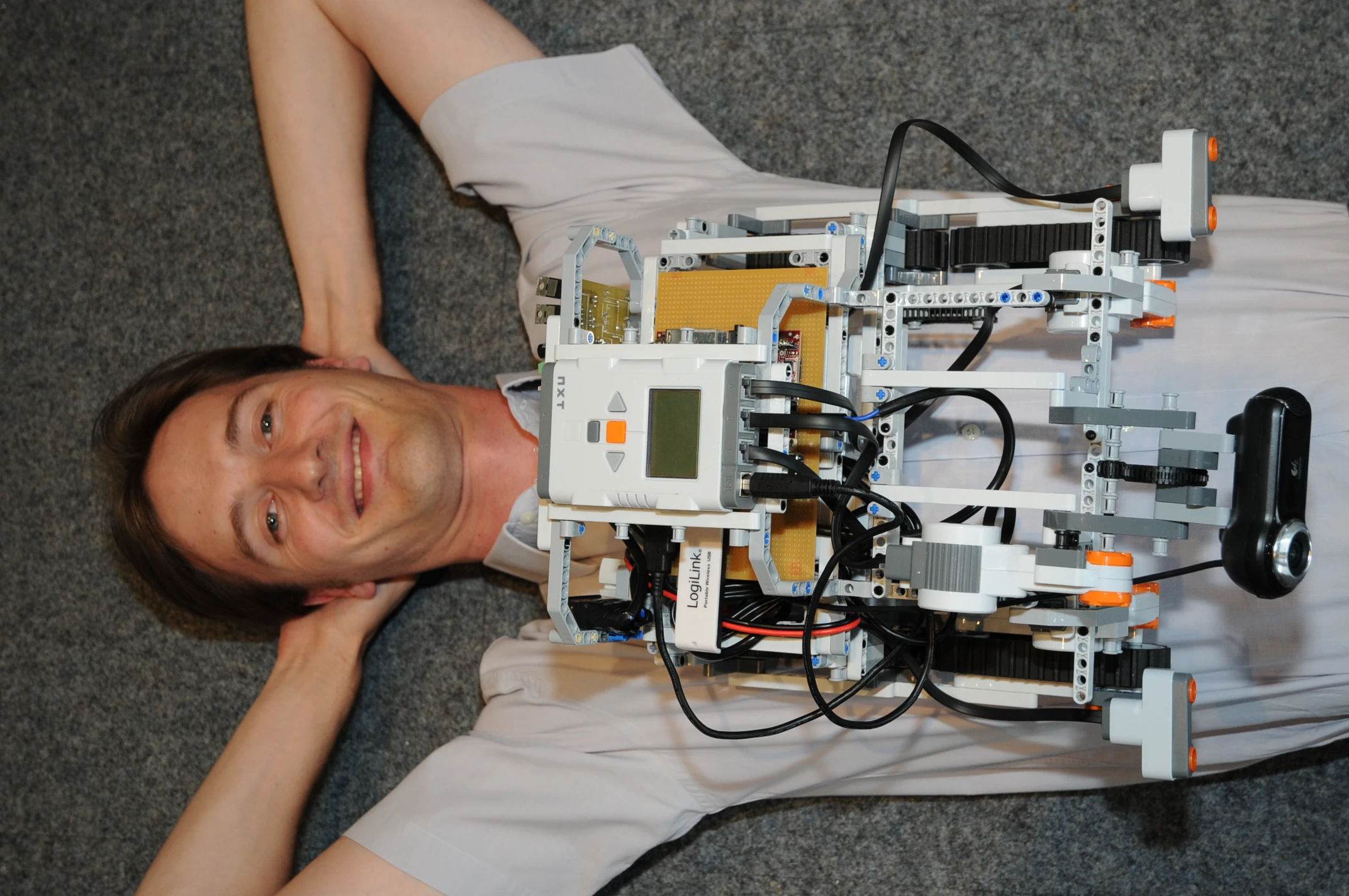 Mocup rover on an ESOC engineer for scale (Image: ESA)