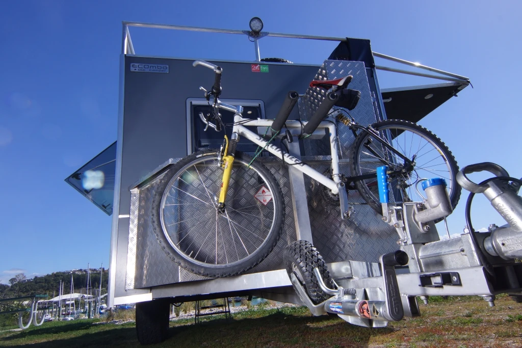 A front-mounted bike rack is available as an option
