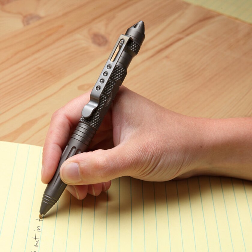 The UZI Tactical Defender Pen can write upside down and underwater