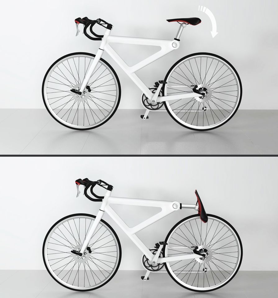 Saddle Lock provides builtin bicycle security