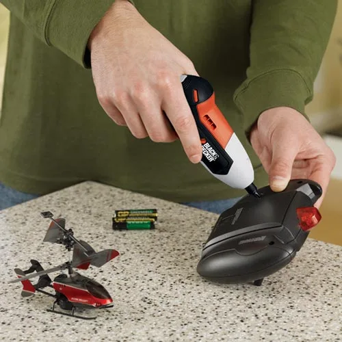 allows users to control the power tool's variable speed and direction with a twist of the wrist