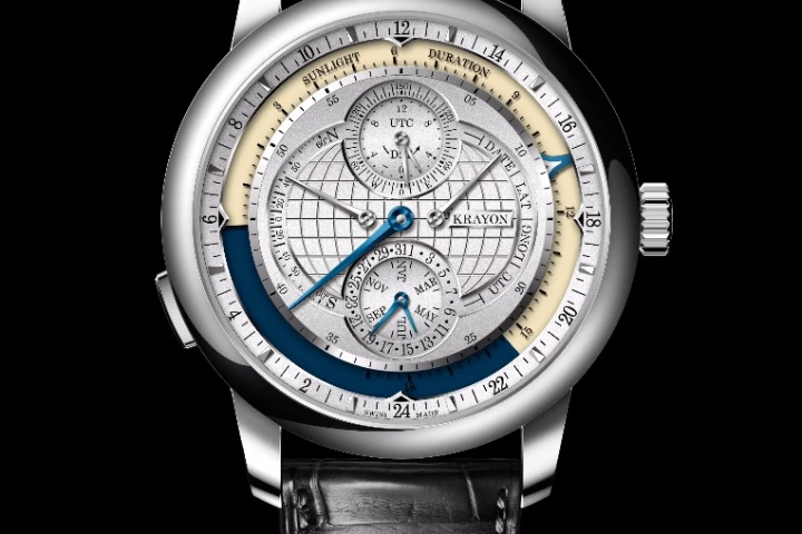 The Krayon Everywhere can be set to display sunrise and sunset for any location