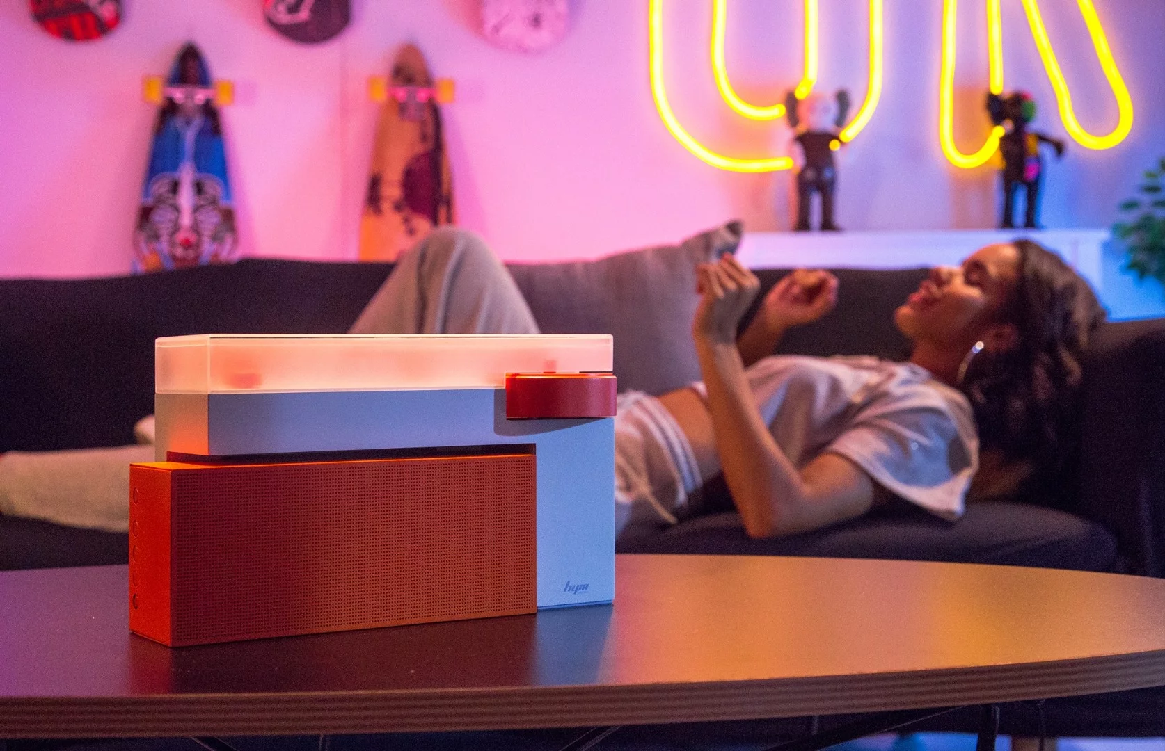 When not listening to vinyl, any Bluetooth music source can stream sounds to the Duo's speaker