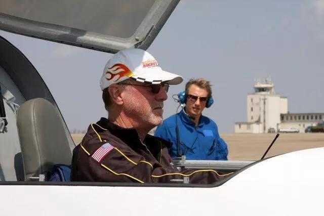 Rocket Racing League, with test pilot Dave Morrs
