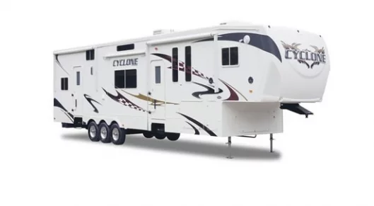 Cyclone Toy Hauler Fifth Wheel by Heartland