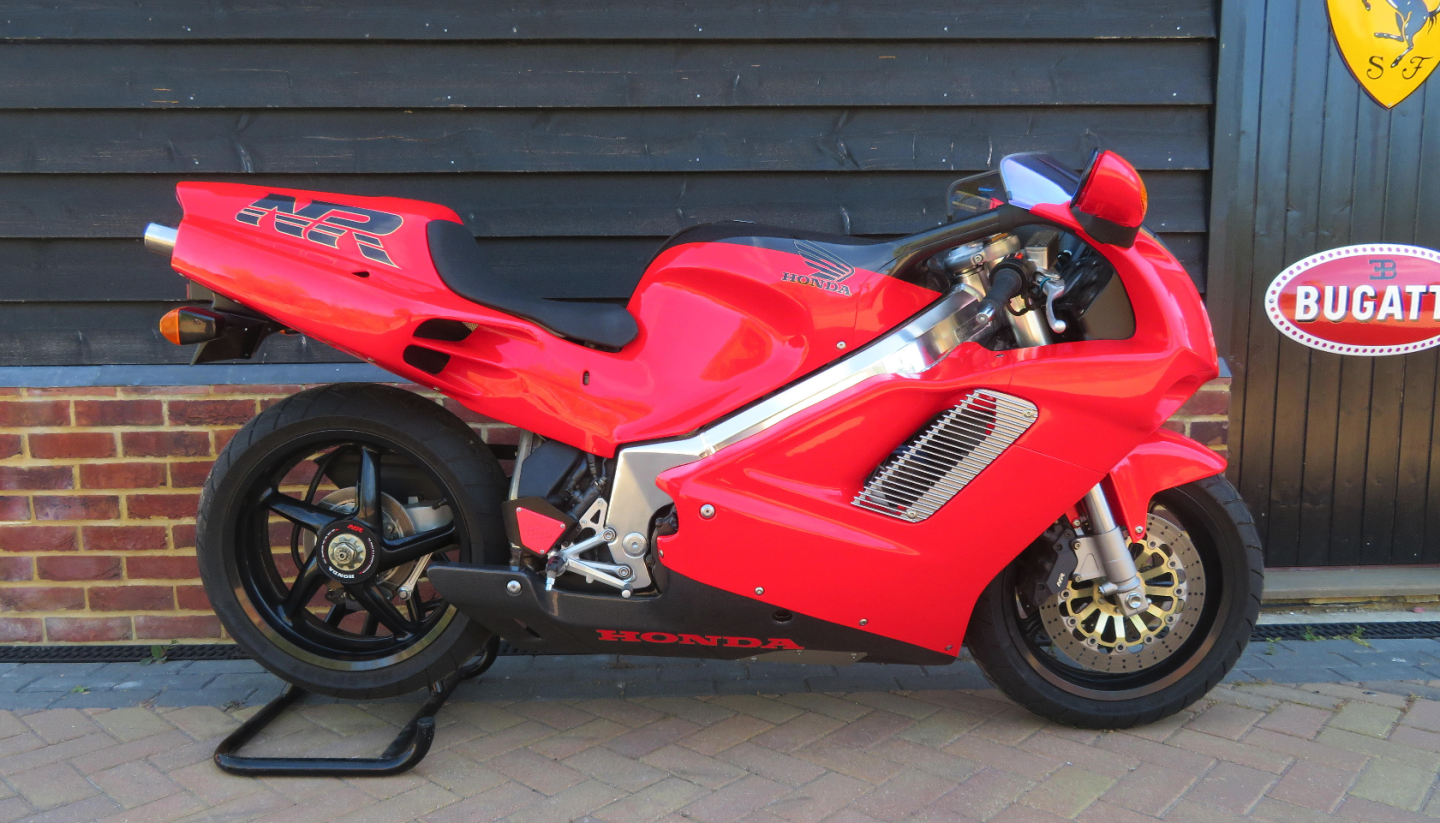 Honda's RC30 and RC45 homologation specials are now consistently getting high prices, with the record for an oval-piston, eight-valves-per-cylinder NR750 (aka RC45) being $92,952 (sold for £57,500) at another Bonhams Stafford auction in October, 2013 and another NR750 achieved €63,250 ($86,031) in Paris in February, 2014. Only 200 of these bikes were made, which makes the $81,675 (£62,100) paid for this bike an excellent buy considering the low volume and spectacular performance and build quality. Auction Description