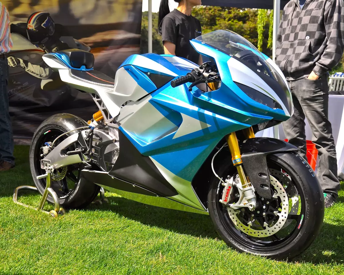 The Lightning LS-218, seen here at The Quail Motorcycle Gathering in 2014