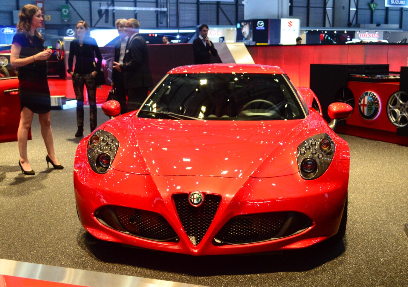 The 4C coupé at the Geneva Motor Show