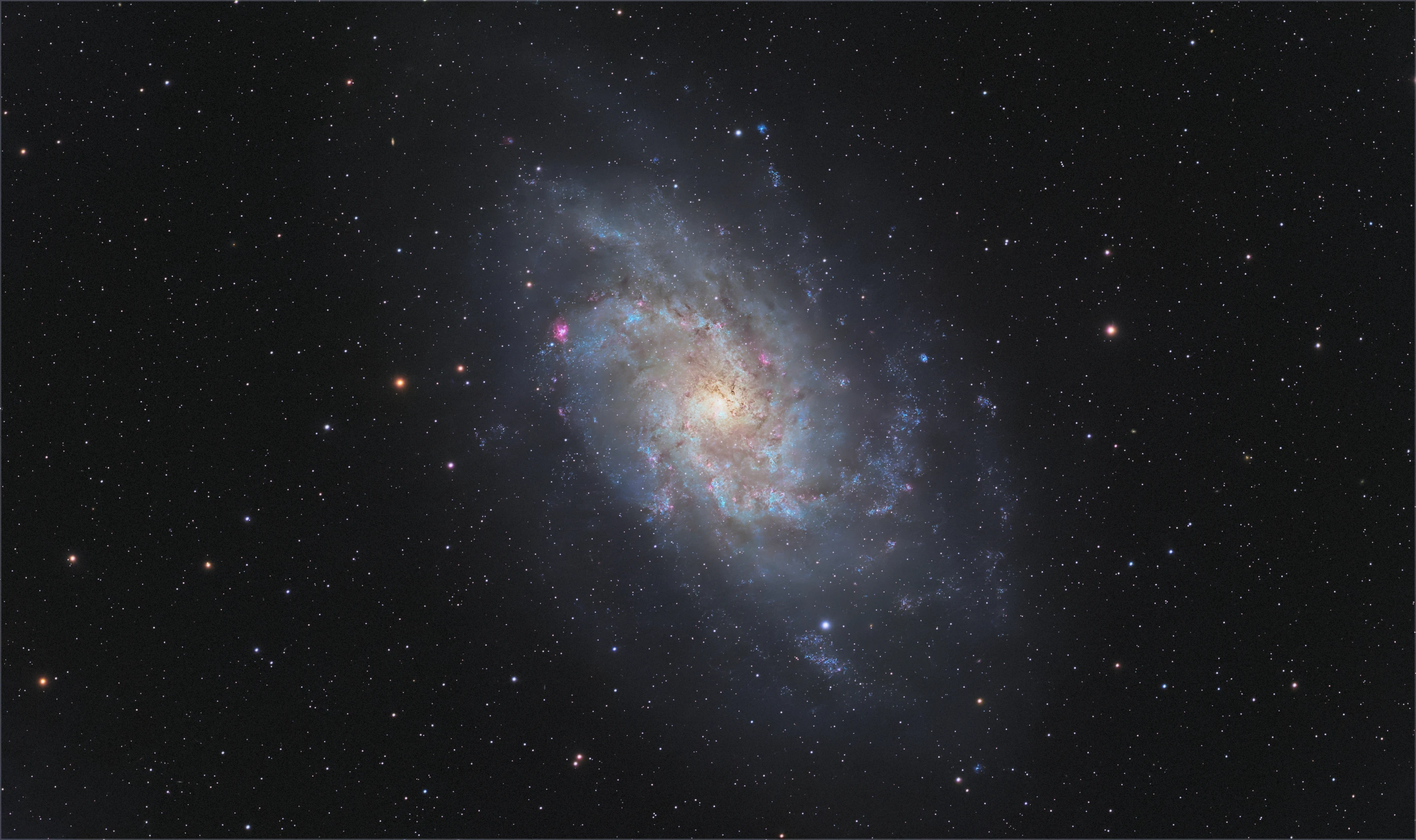 Sample galaxy shot released by Vaonis, processed by hand in PixInsight