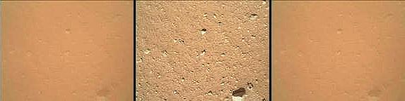 Comparison images from the MAHLI camera with dust cover closed and open (Image: NASA/JPL-Caltech)