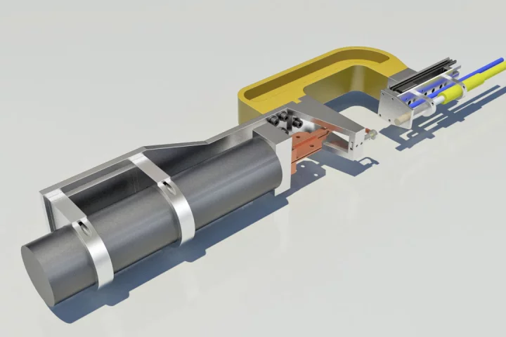 A rendering of the HPCI gun