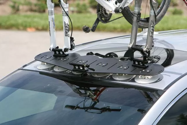 SeaSucker racks attach to your vehicle using nothing but rubber vacuum cups