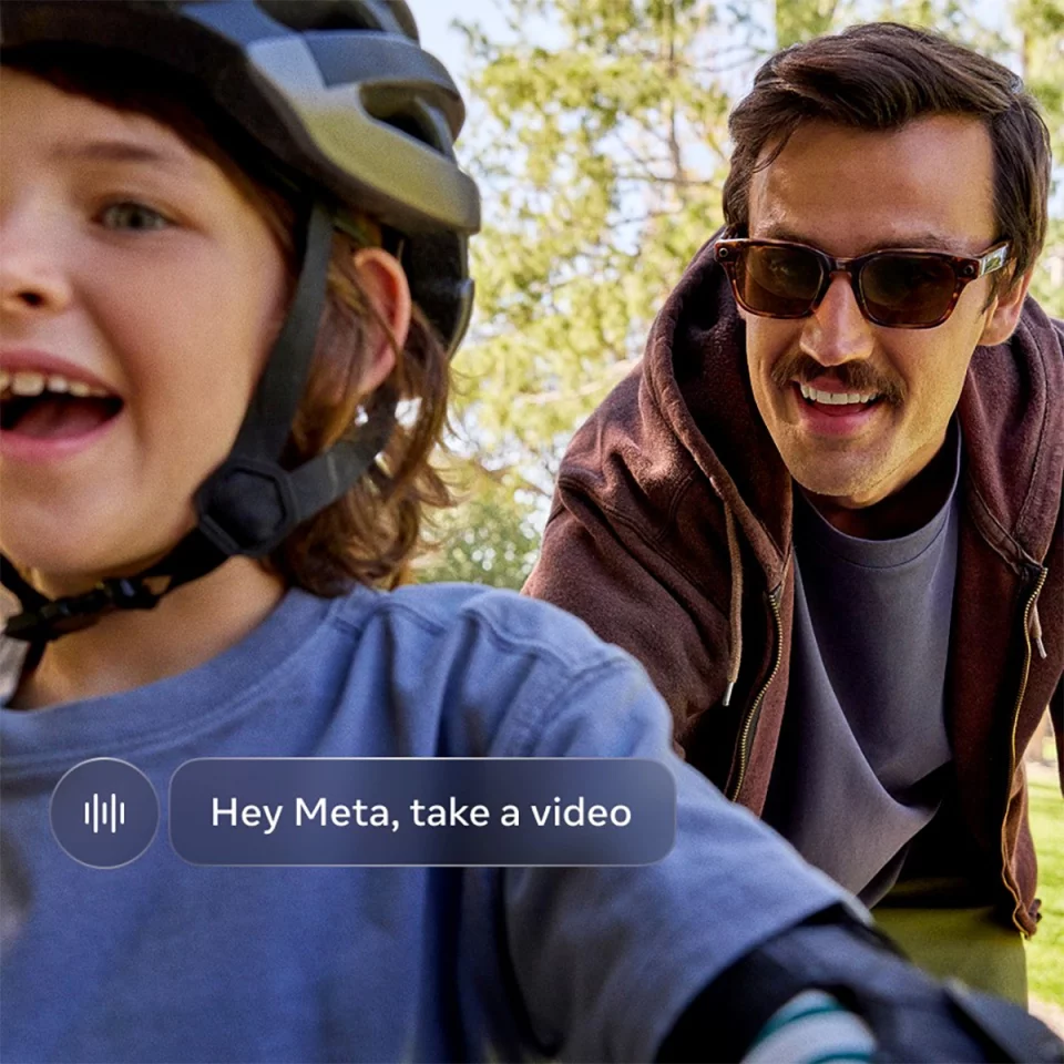 You'll use your voice for everything from recording video to controlling music playback to asking Meta AI about the weather