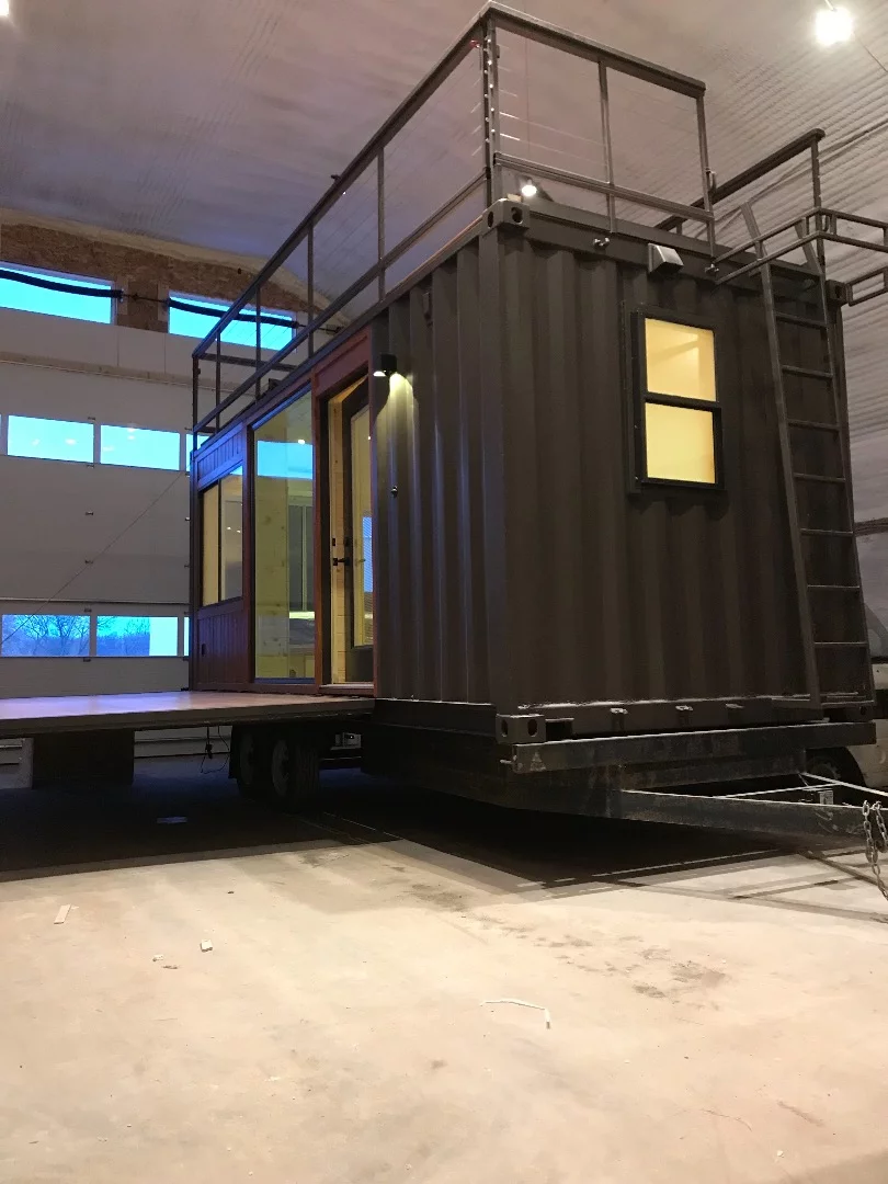 The Vista C's optional deck is raised and lowered with the flick of a switch